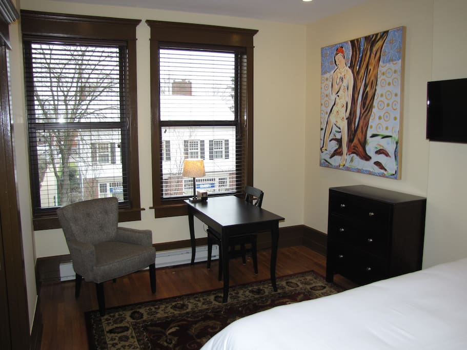 Desk/work area of bedroom.