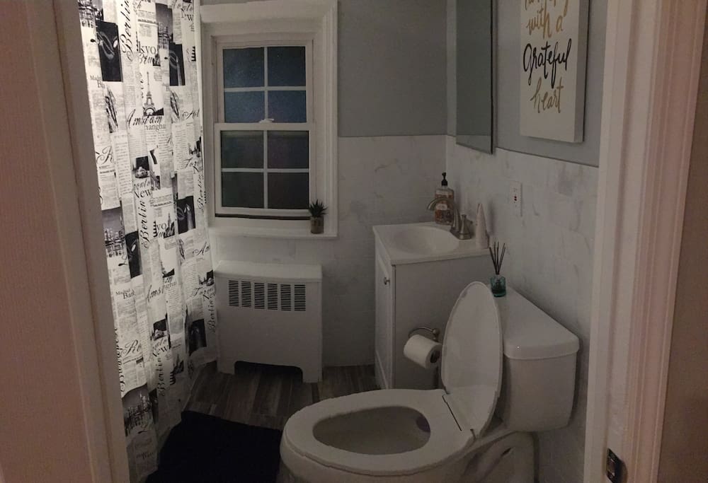 Passport shower curtain will transport you far away
