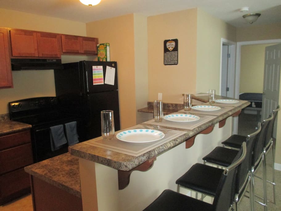 Breakfast bar.
