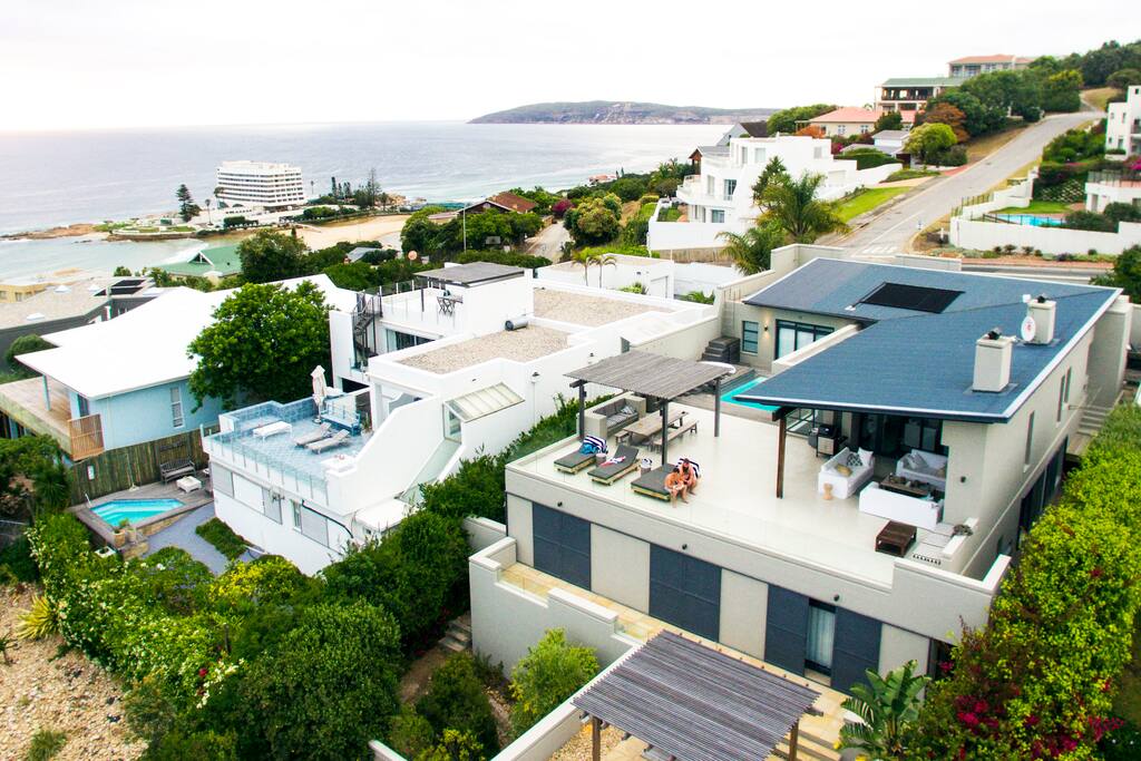 Drone shot to show how central the house is (Note Beacon Isle Hotel in the left hand corner)