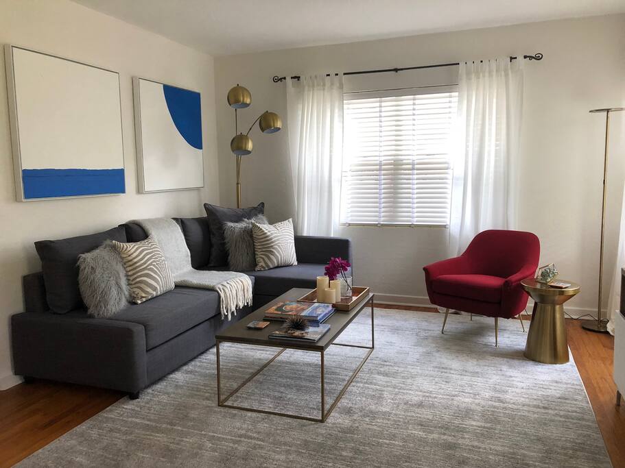 Living with sleeper sofa