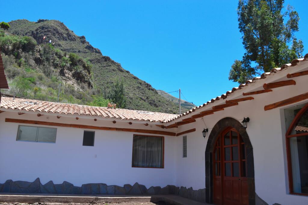 In front door