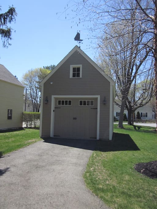 Parking in front of garage