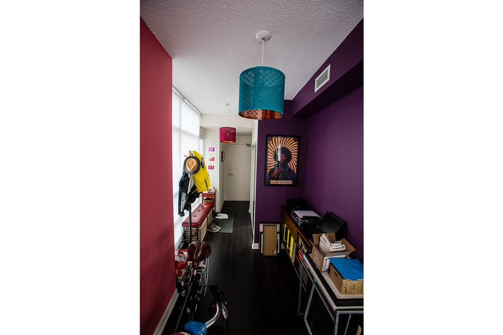 Hallway, entry.