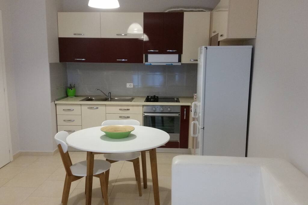 Kitchen and dining area.