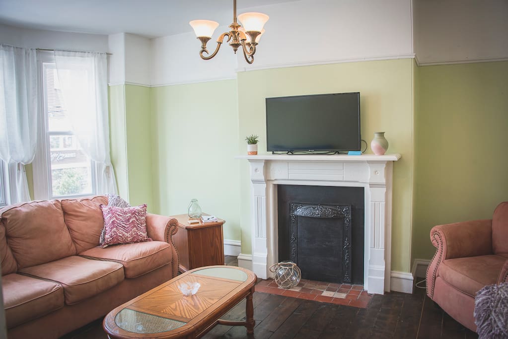 Spacious living room, Chromecast Television