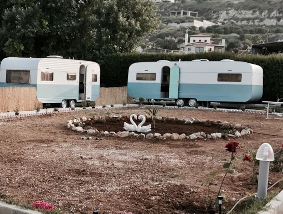 The village of the caravans!