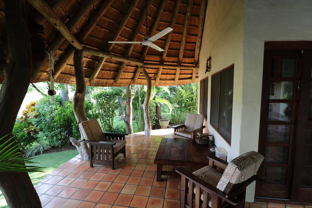 Relaxing verandah area