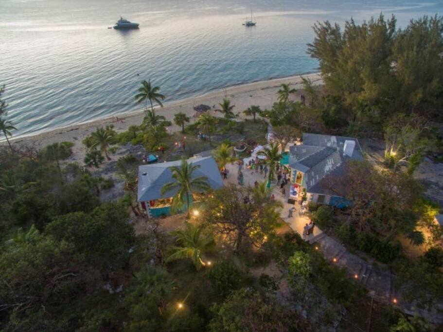Taken with a drone of Club Paradise property