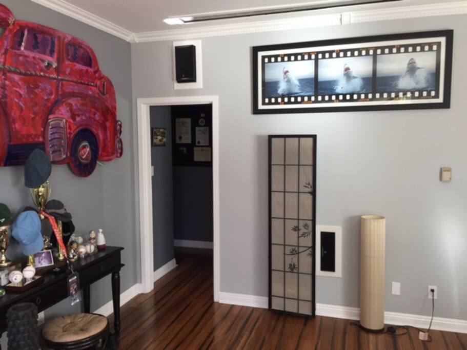 movie screen that comes down from the ceiling