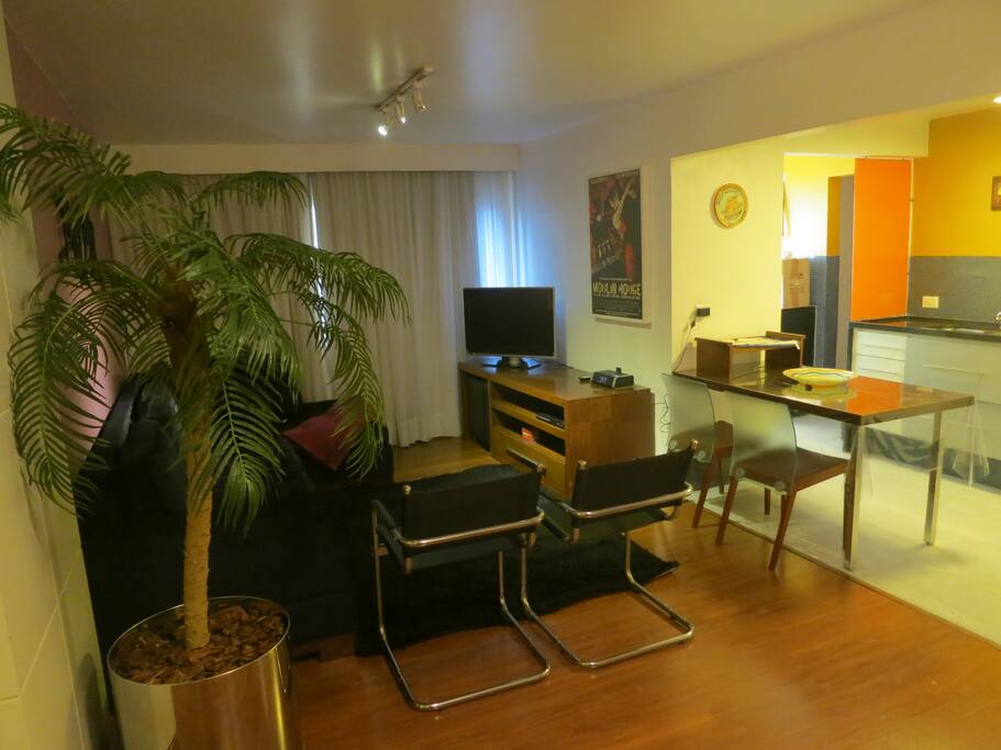 Sala de Estar integrada com Cozinha