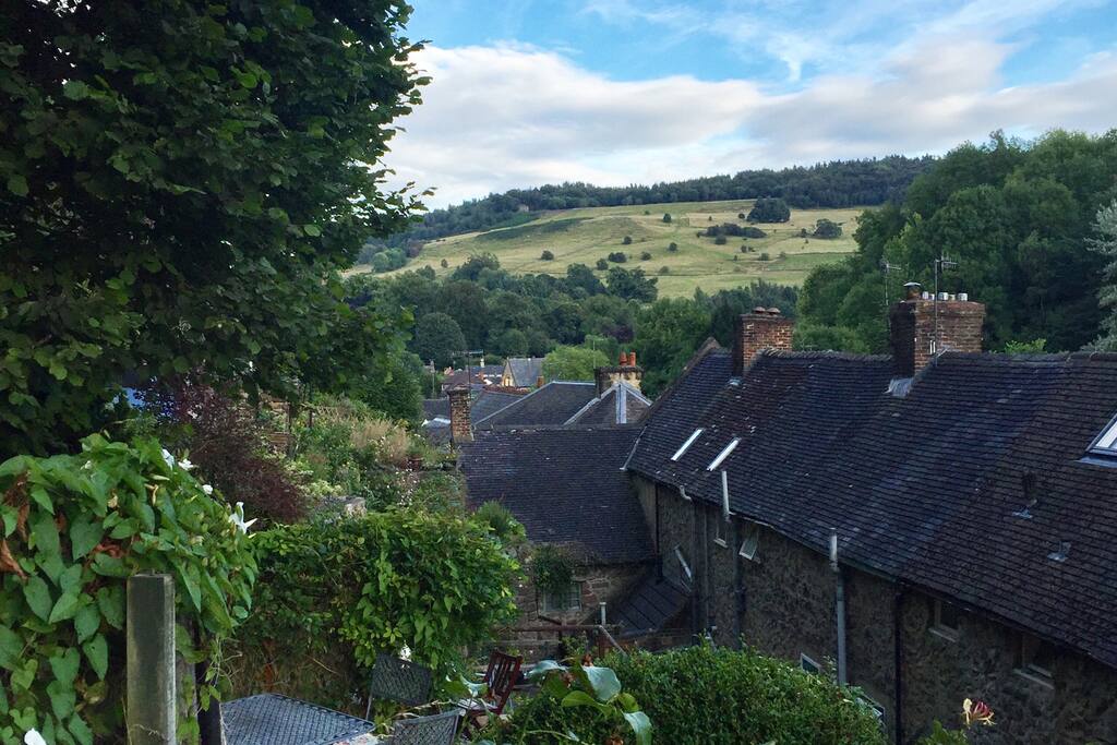 View from garden terrace