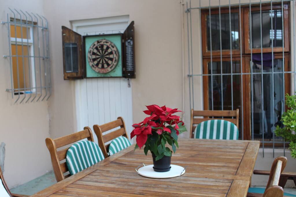Enjoy a braai and a game of darts on the patio (Shared Area)
