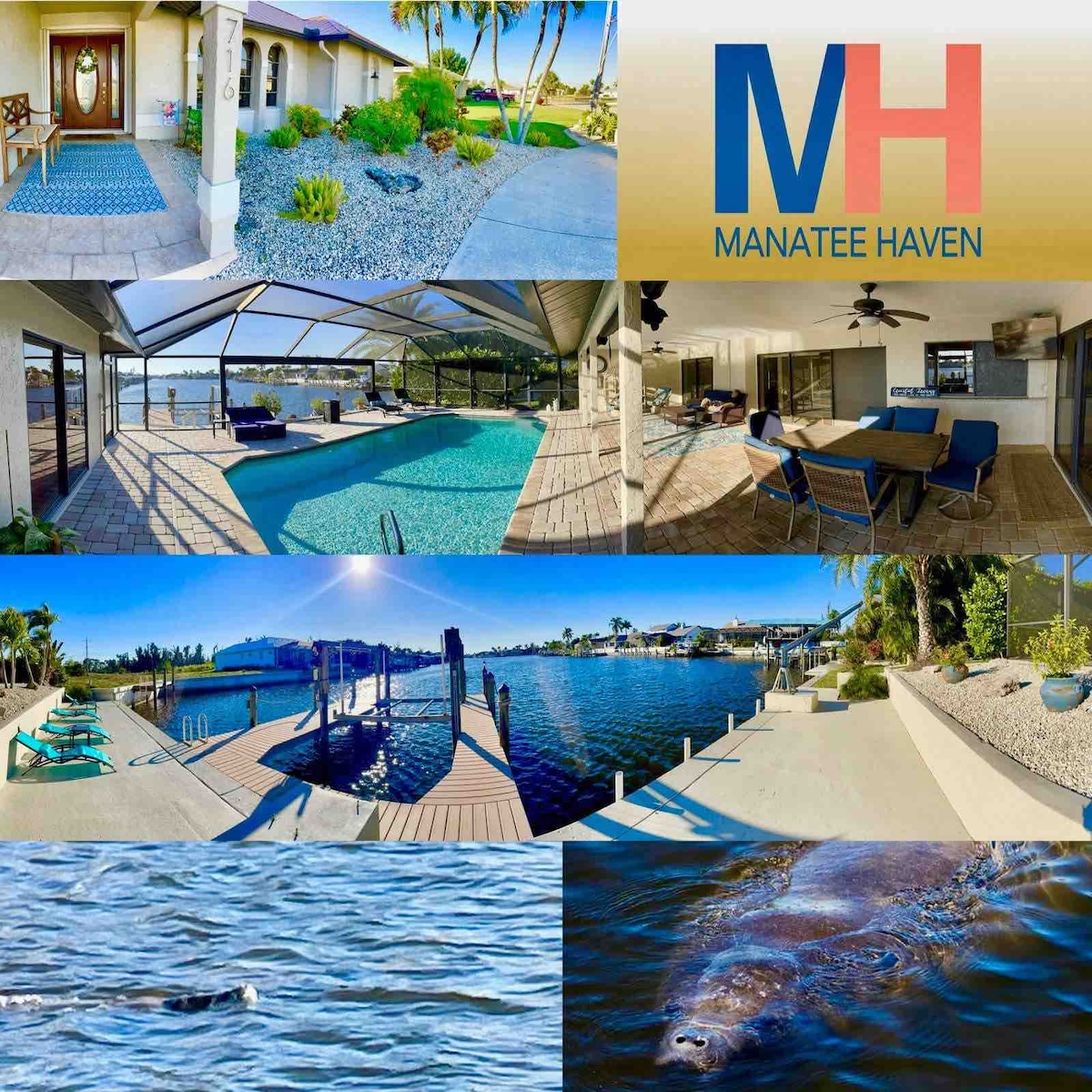 Manatee Haven / Waterfront Gulf Access Retreat Houses for Rent in Cape Coral, Florida, United