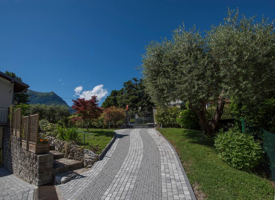 Private parking available in the gated property of the house