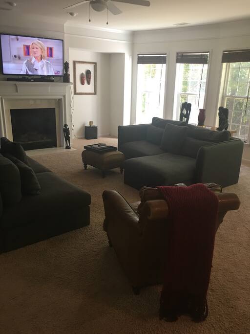 One of two living room spaces
