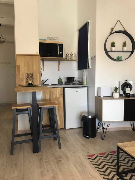 Espace cuisine, petit déjeuner