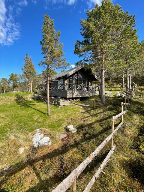 Modern cabin, with short distance to mountains, water and sea