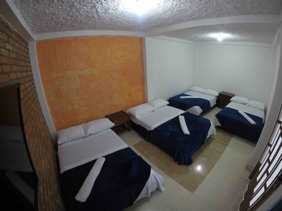 Habitación para grupo (múltiple) con baño privado con ducha