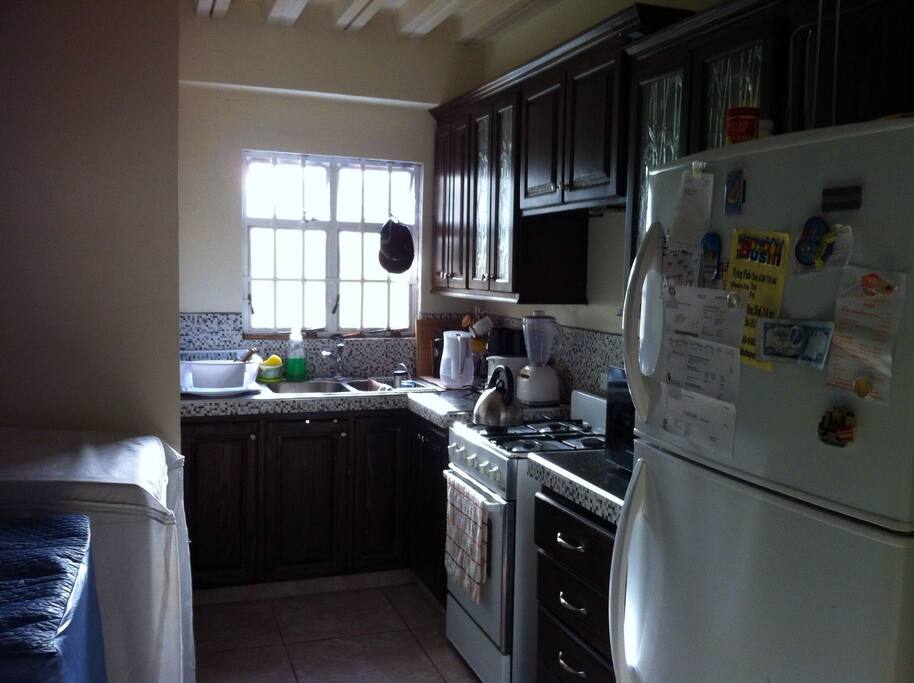 Kitchen; Stove, Fridge, Washer, dryer