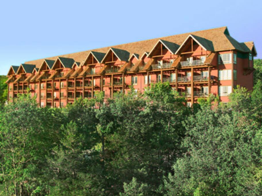 Condos on the hill.