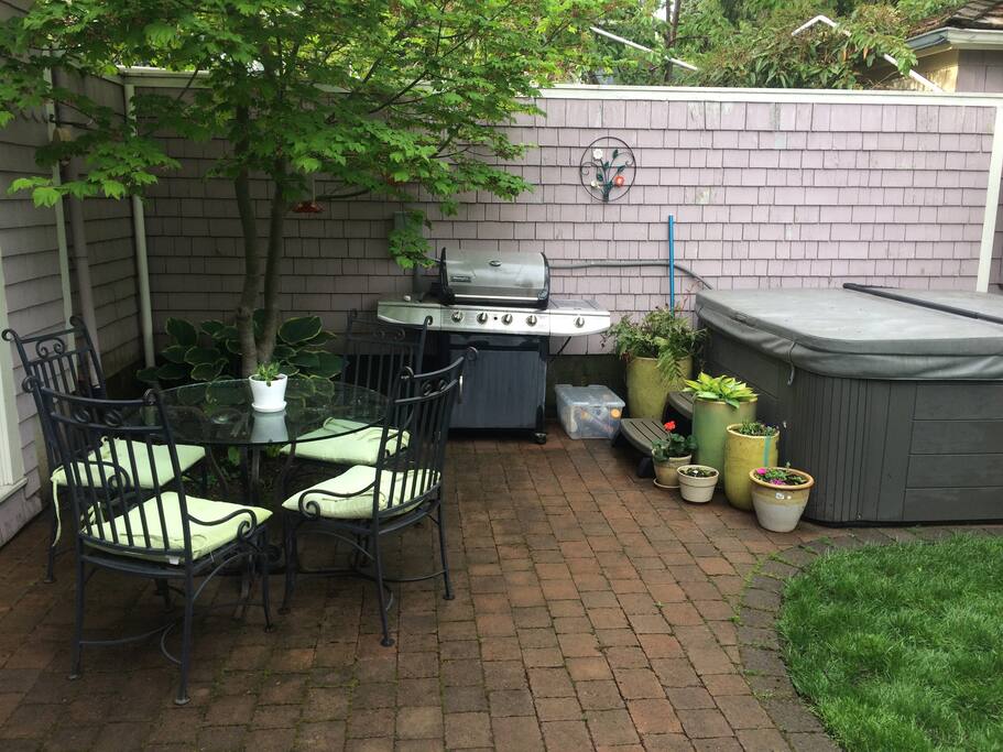 Patio off daylight basement