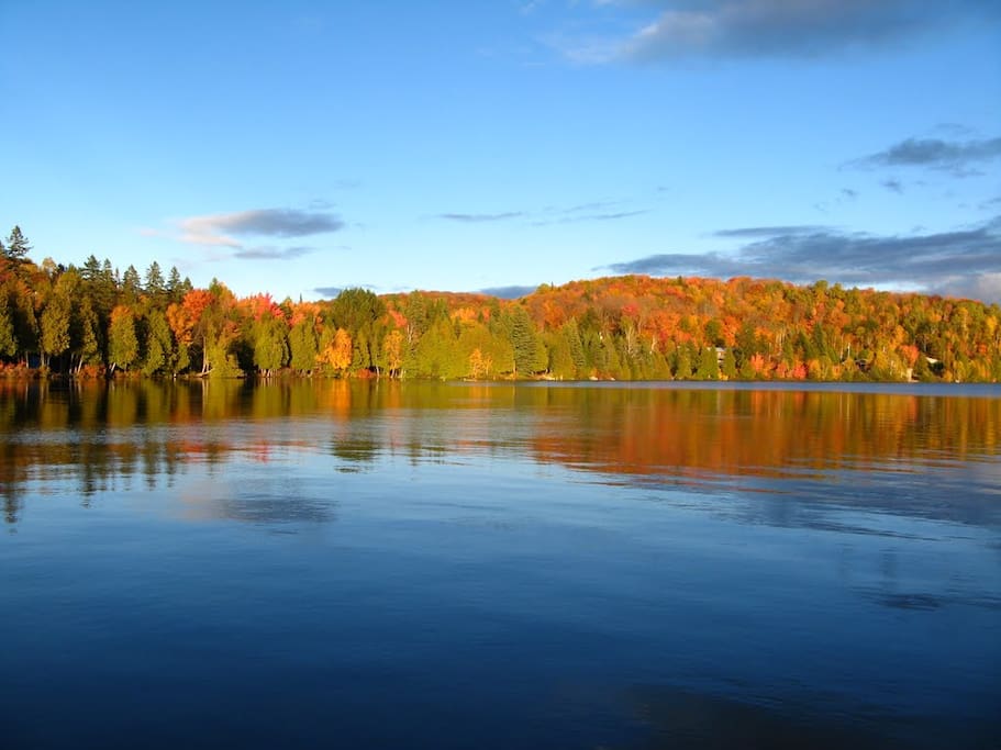 La propriété vue du lac