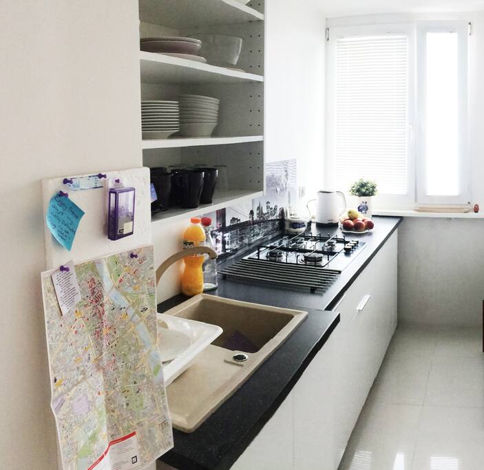 Kitchen with a dishwasher
