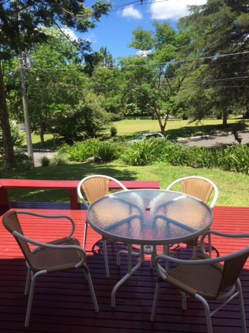 Deck com vista para o lago