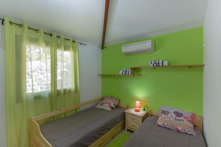2 lits de 90 cm
