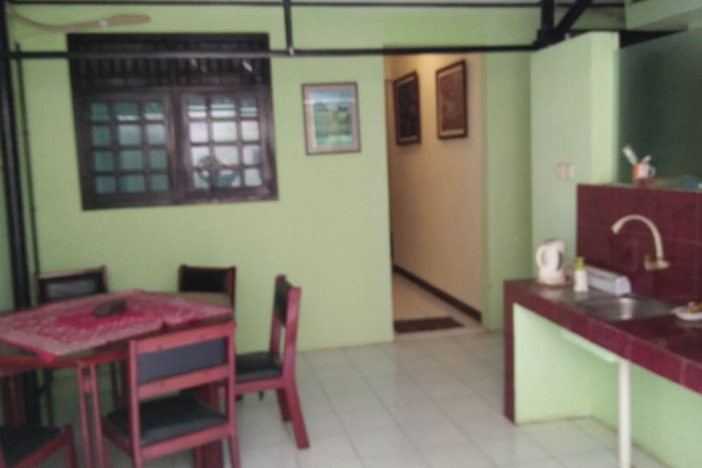 kitchen and living room