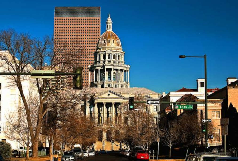 State Capital building, 6 blocks from the rental house