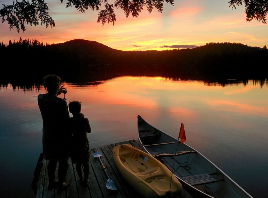 Couchers de soleils sur le lac