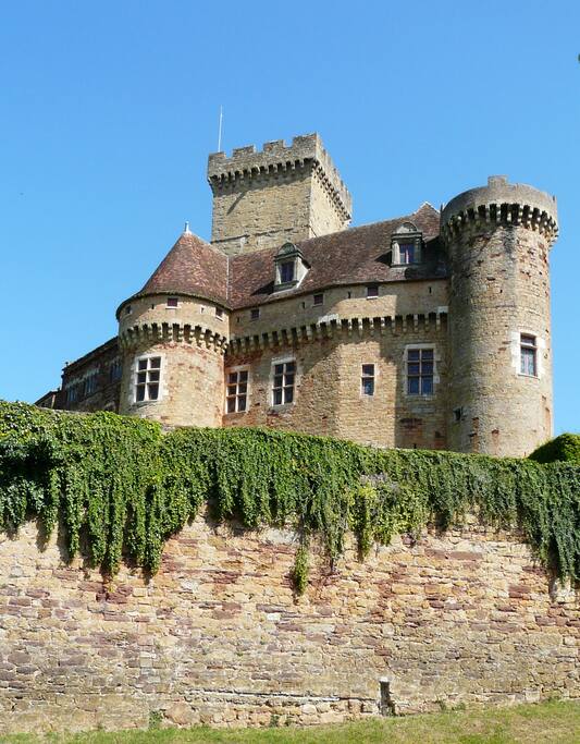 Chateau vu de la maison