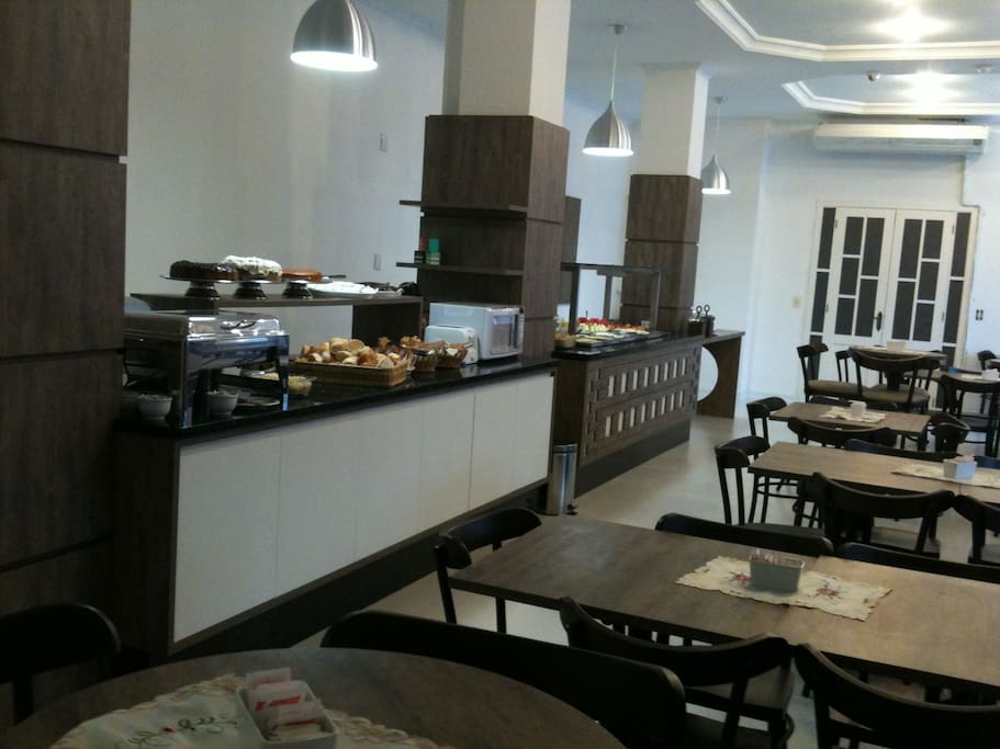 Café da manhã muito gostoso
