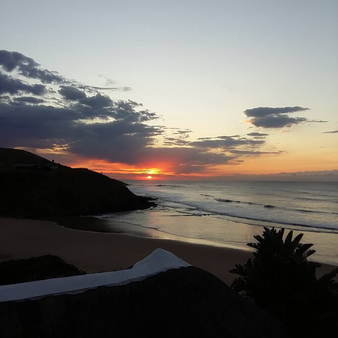 Sunset from the cottage deck