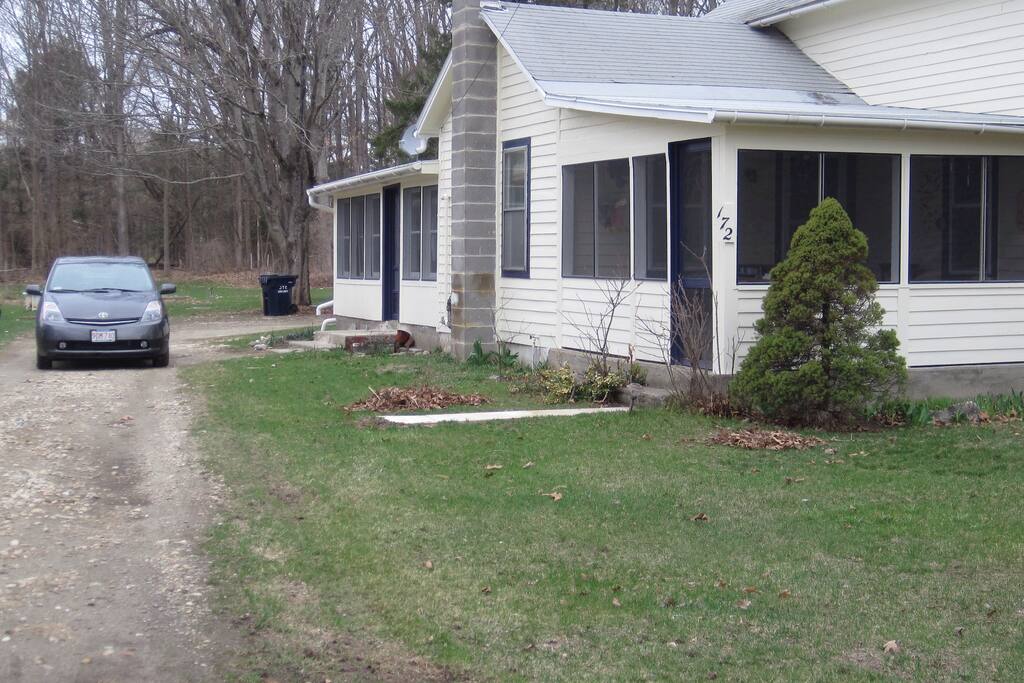 House exterior, front and back porch