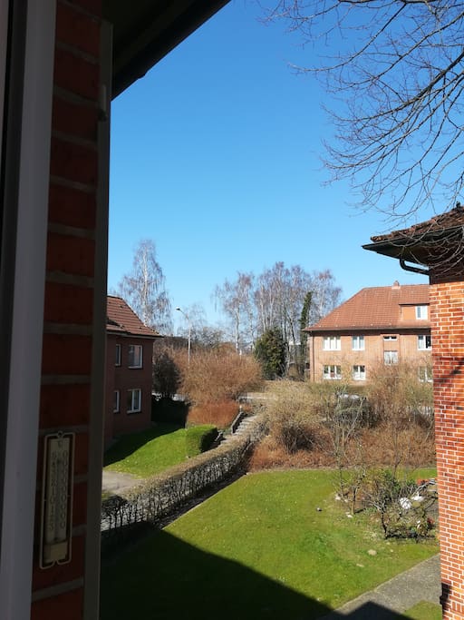 Blick aus dem Fenster des Zimmers