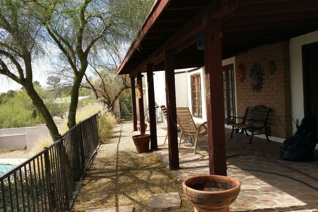 back patio above pool