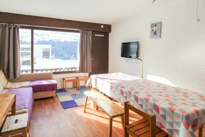 Flaine Foret - Central, comfortable 6-bed flat