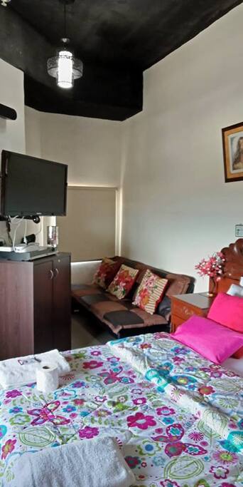 With Cabinets and Sofa Bed.