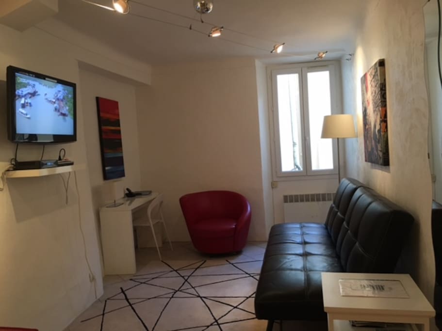 Living room with sofabed