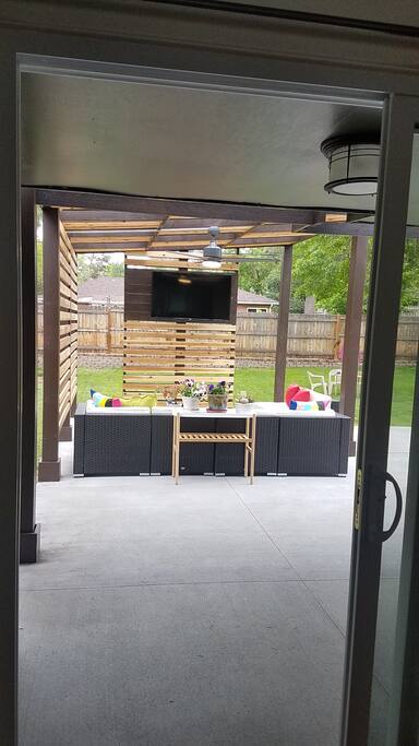 TV on patio/grill