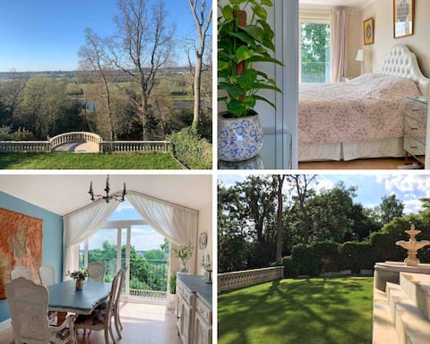 Hilltop Riverside Retreat with Thames View