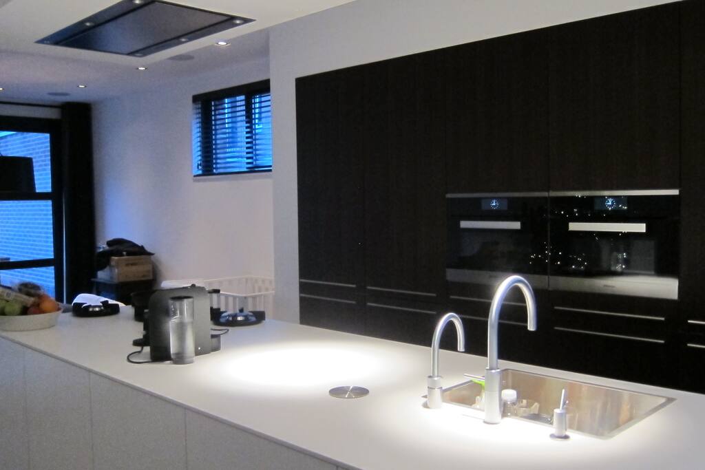 Kitchen in the center of the house