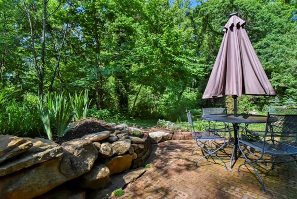 Private outdoor patio