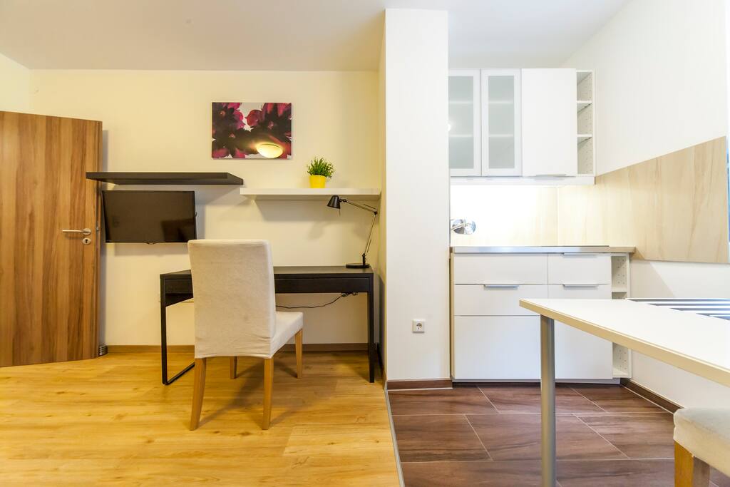 Wohnzimmer und Küche