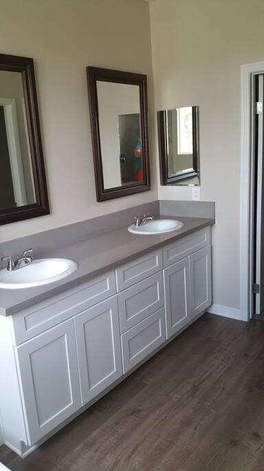 Master Restroom Sinks.