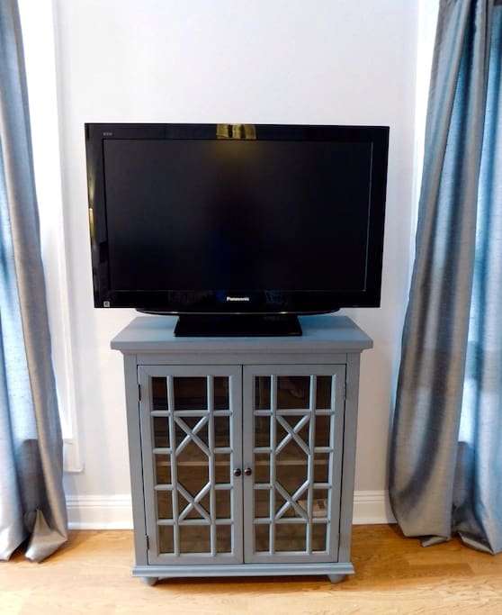 HD TV with Roku in Living room