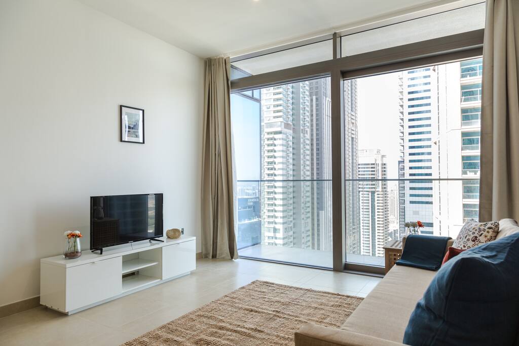 Living room with HDTV